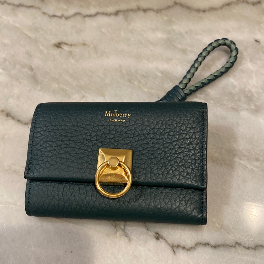 New (without tags) Mulberry Iris Dark Green Wallet